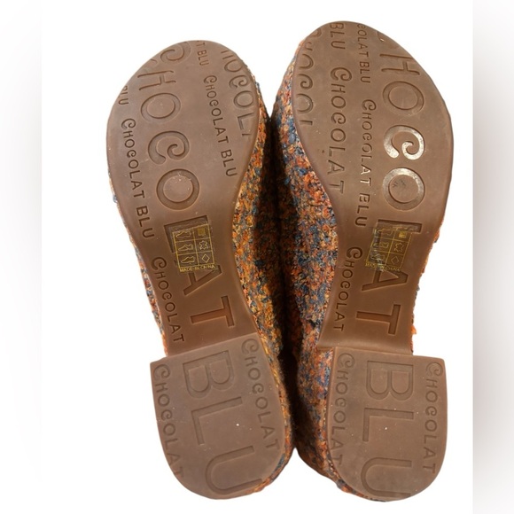 Chocolat Blu Gwyn Tweed Clog in Rust size 8.5 - Picture 7 of 10